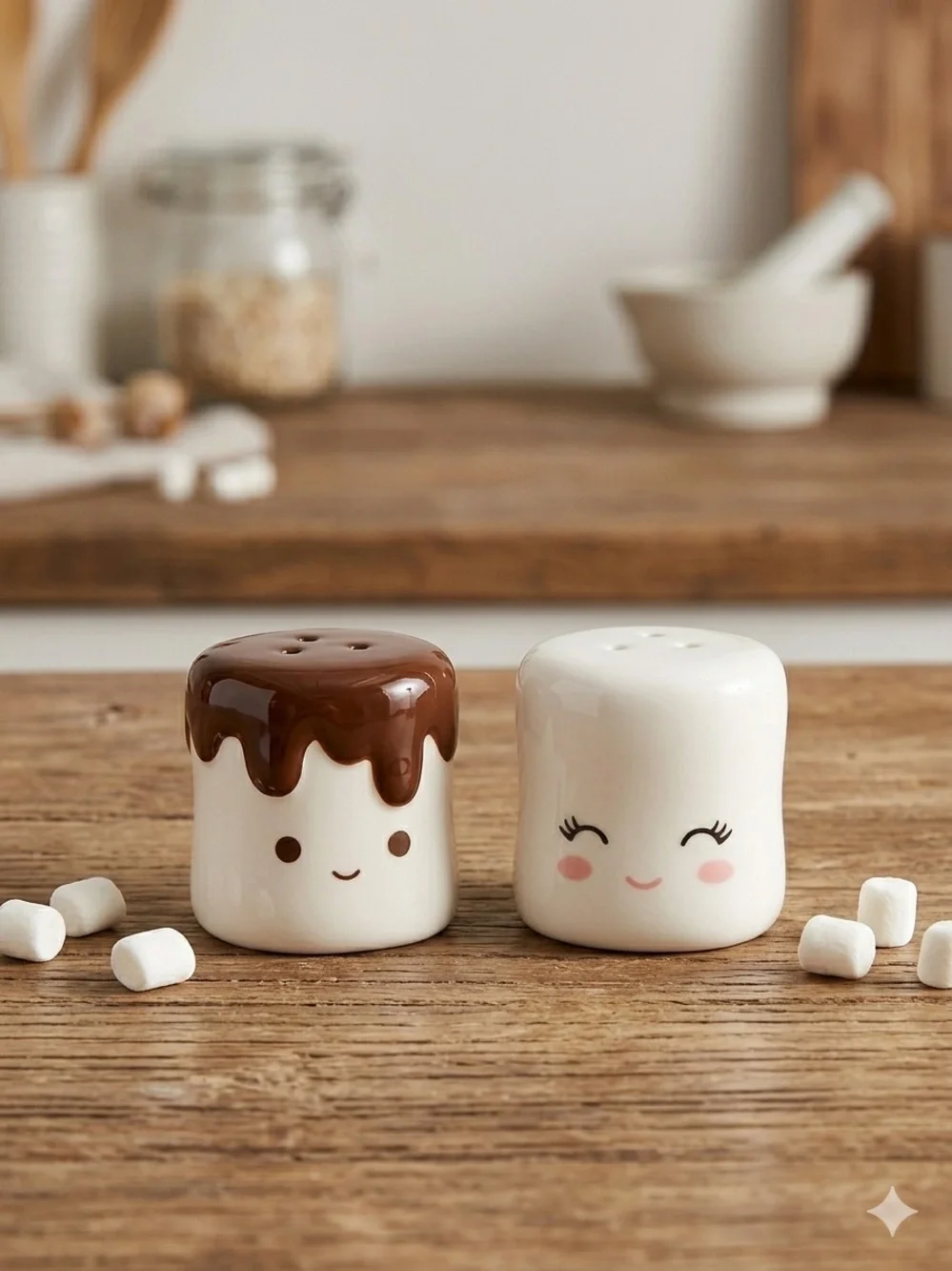 Marshmallow Salt and Pepper Shaker Set